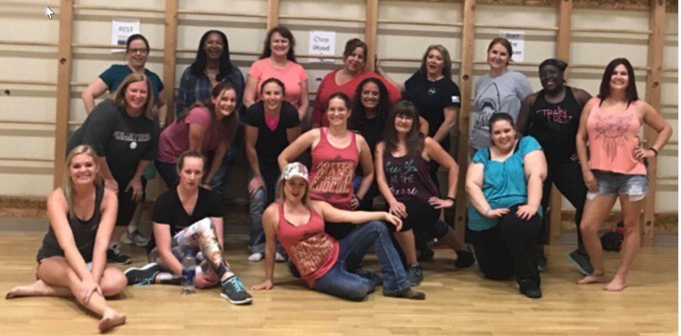 A group of women posing together at a Ladies Night event
