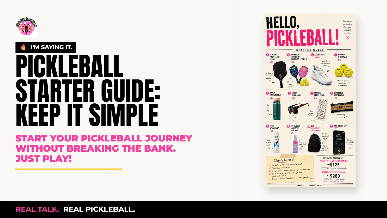 Pickleball Starter Guide: Keep It Simple