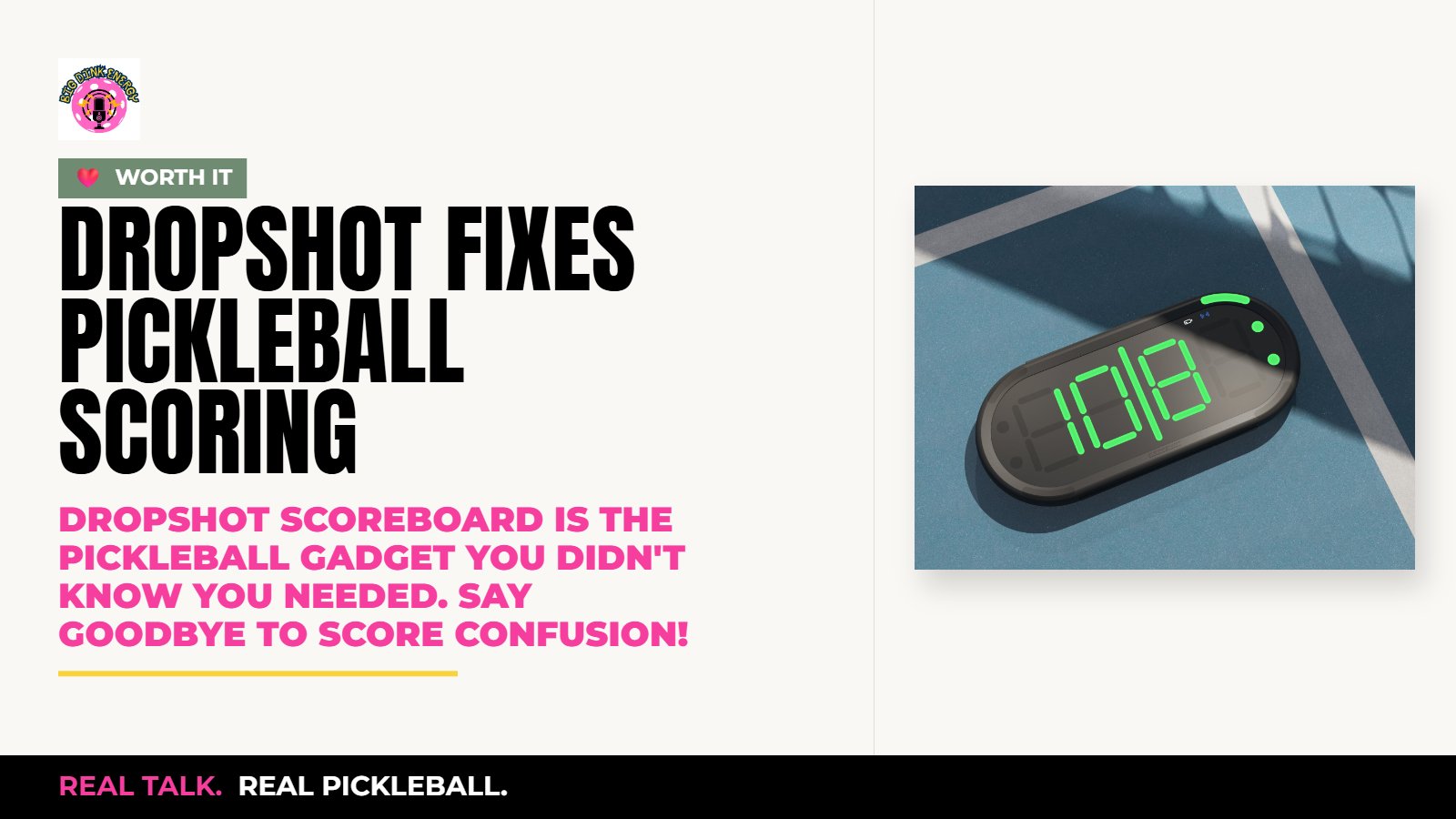 DropShot Fixes Pickleball Scoring